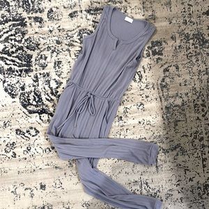 Pink Lily Dusty Blue Jumpsuit